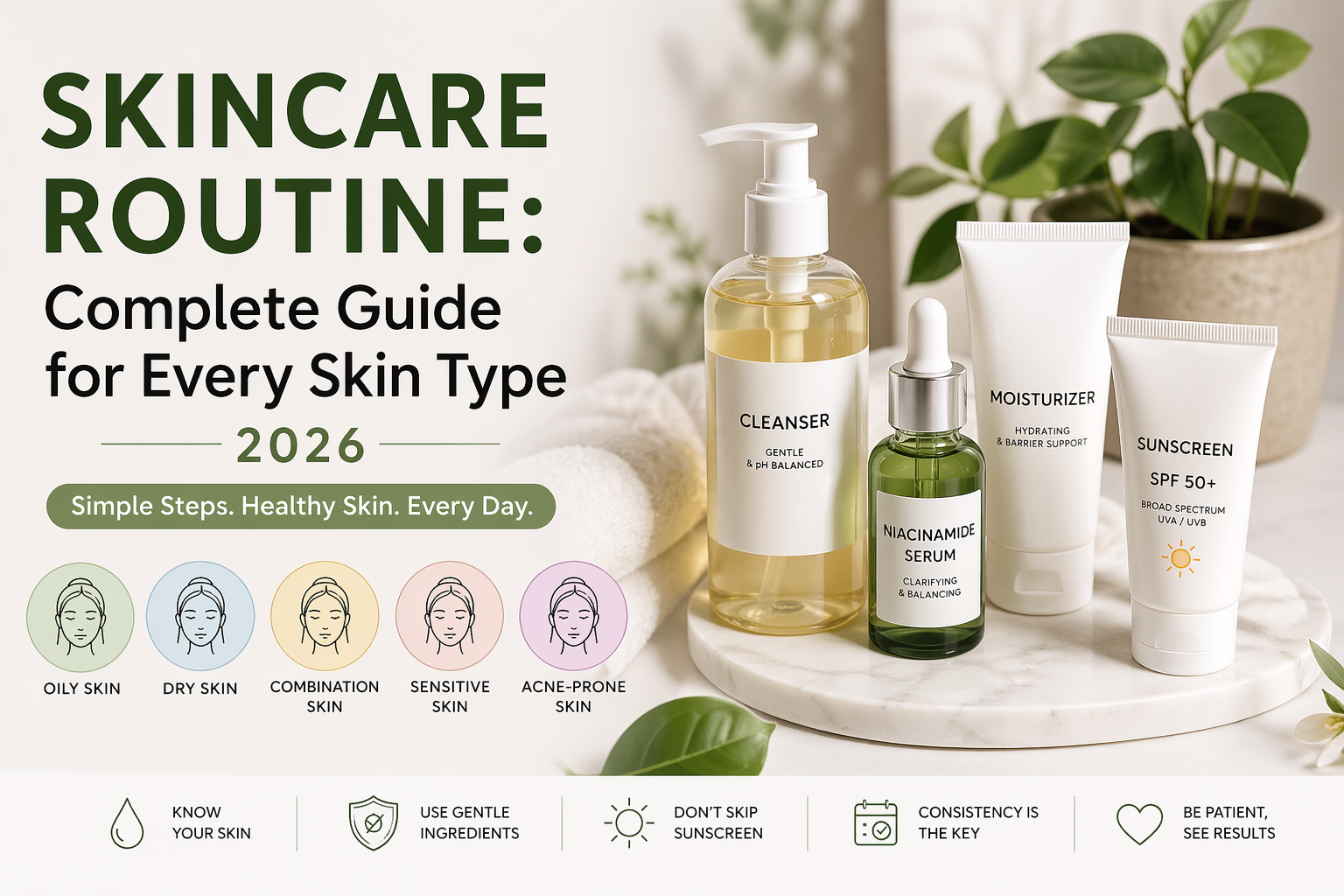 Skincare Routine: Complete Guide for Every Skin Type (2026)
