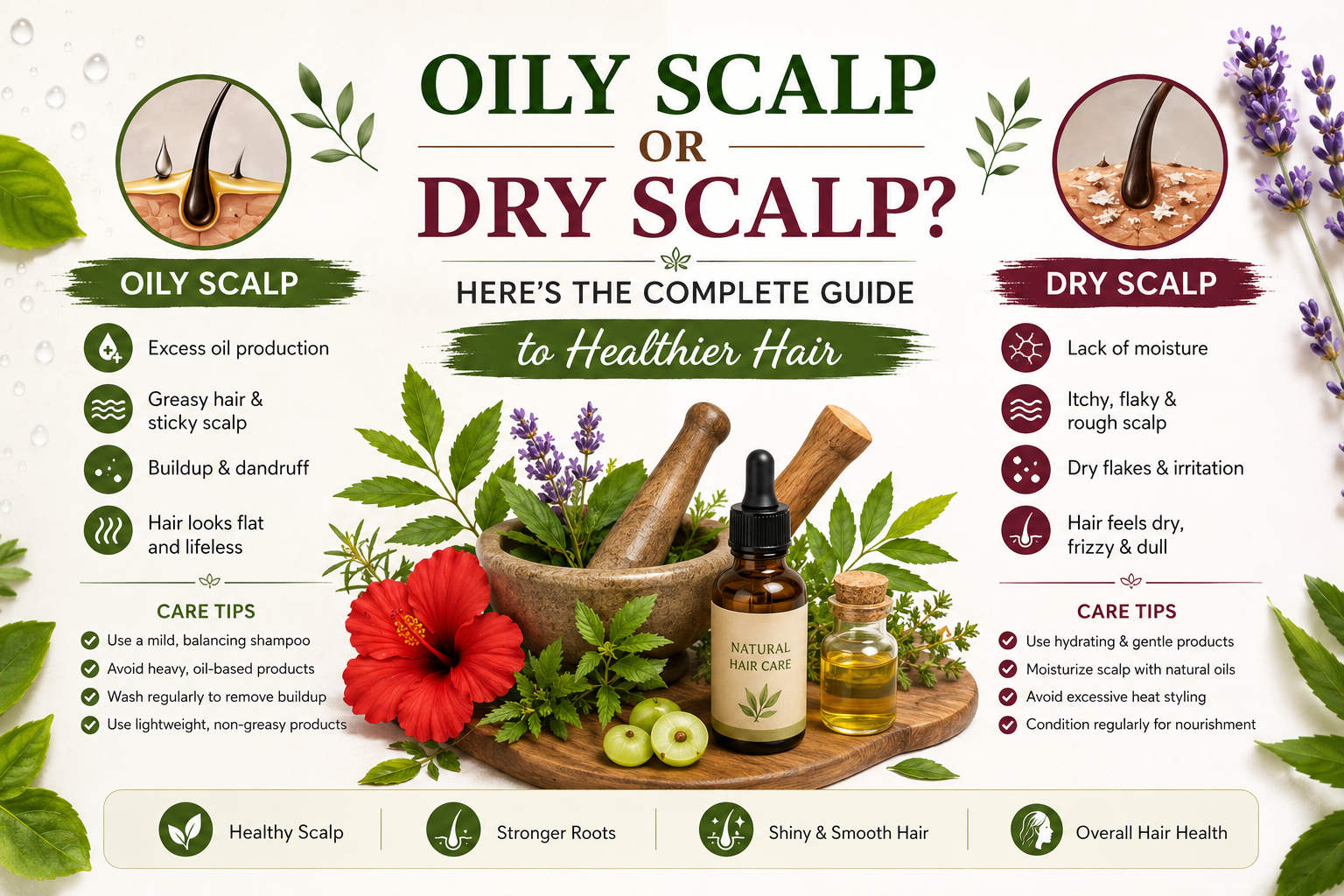 Oily Scalp vs Dry Scalp