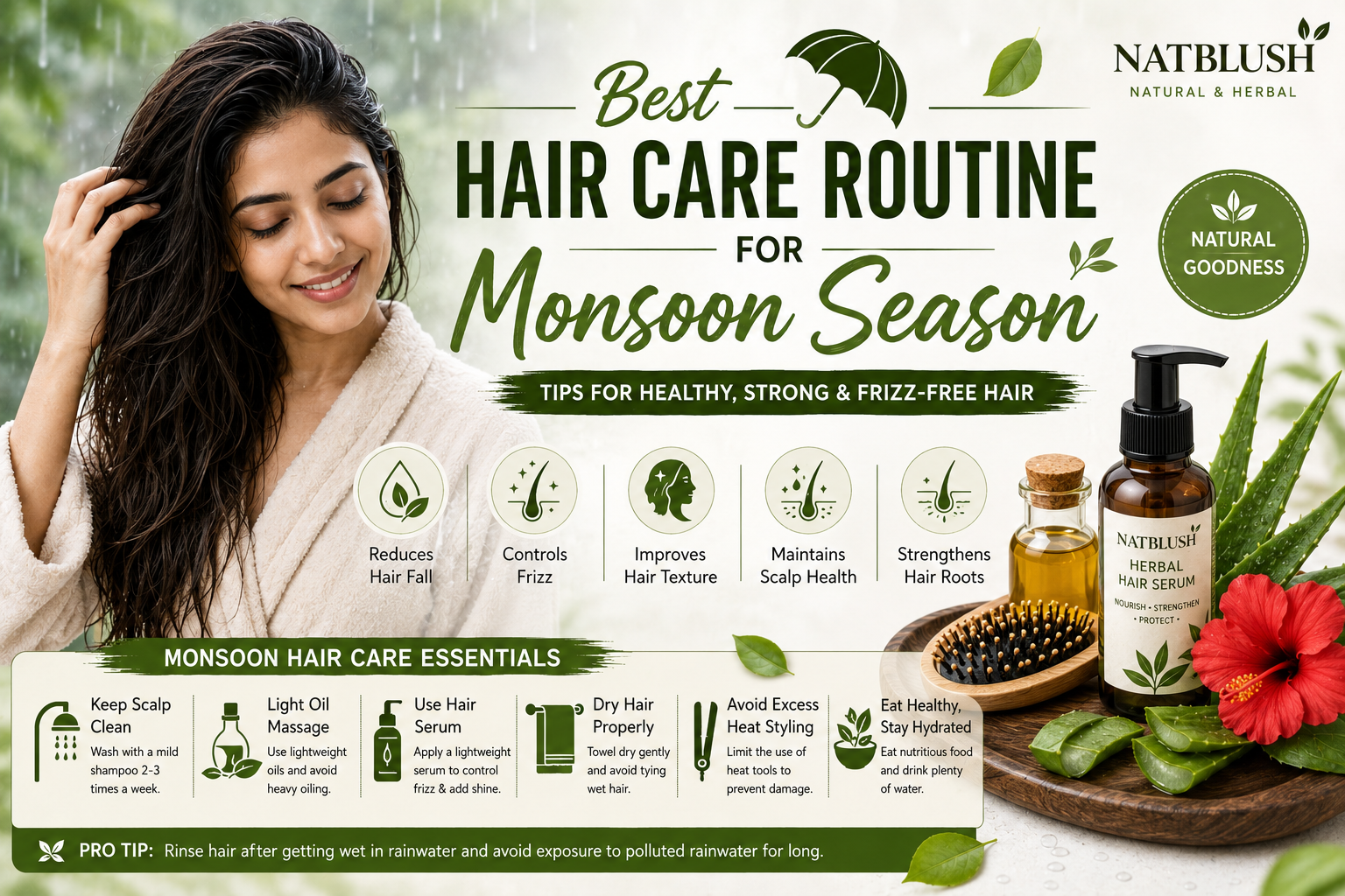 Hair Care Routine for Monsoon